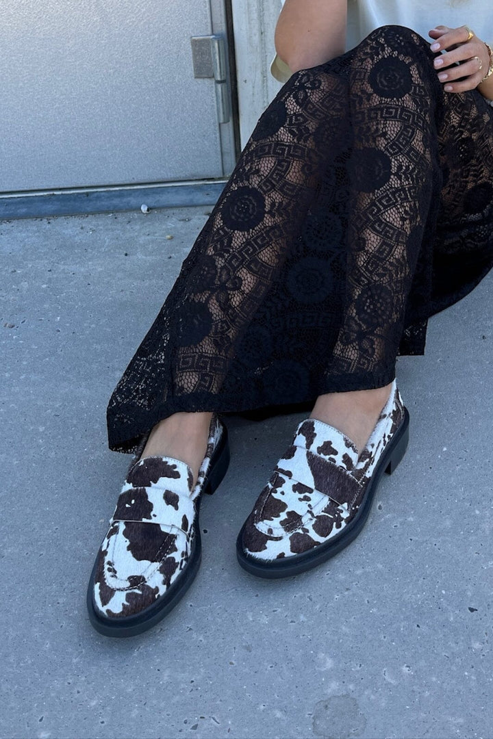 Copenhagen Shoes - Celina CS8788 - 0109 - White/Brown Loafers 