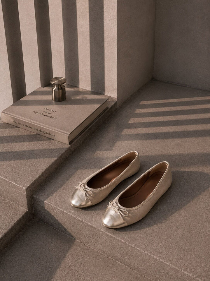 Copenhagen Shoes - Good Luck CS8466 - 161 - Nude/Gold Ballerinaer 