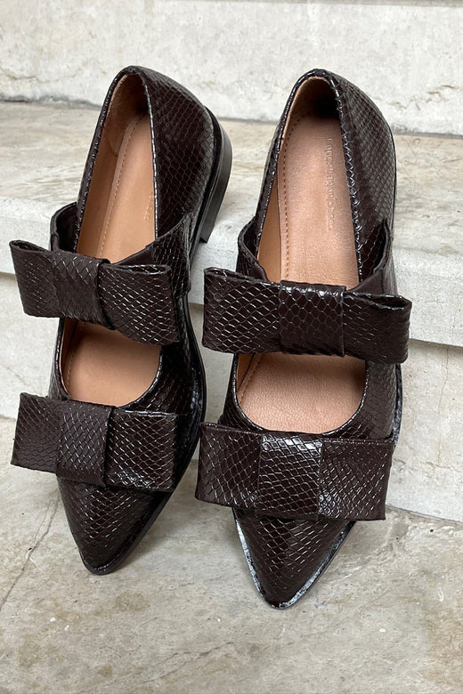 Copenhagen Shoes - Just A Vibe Brown CS8961 - 004 - Dark Brown Ballerinaer 