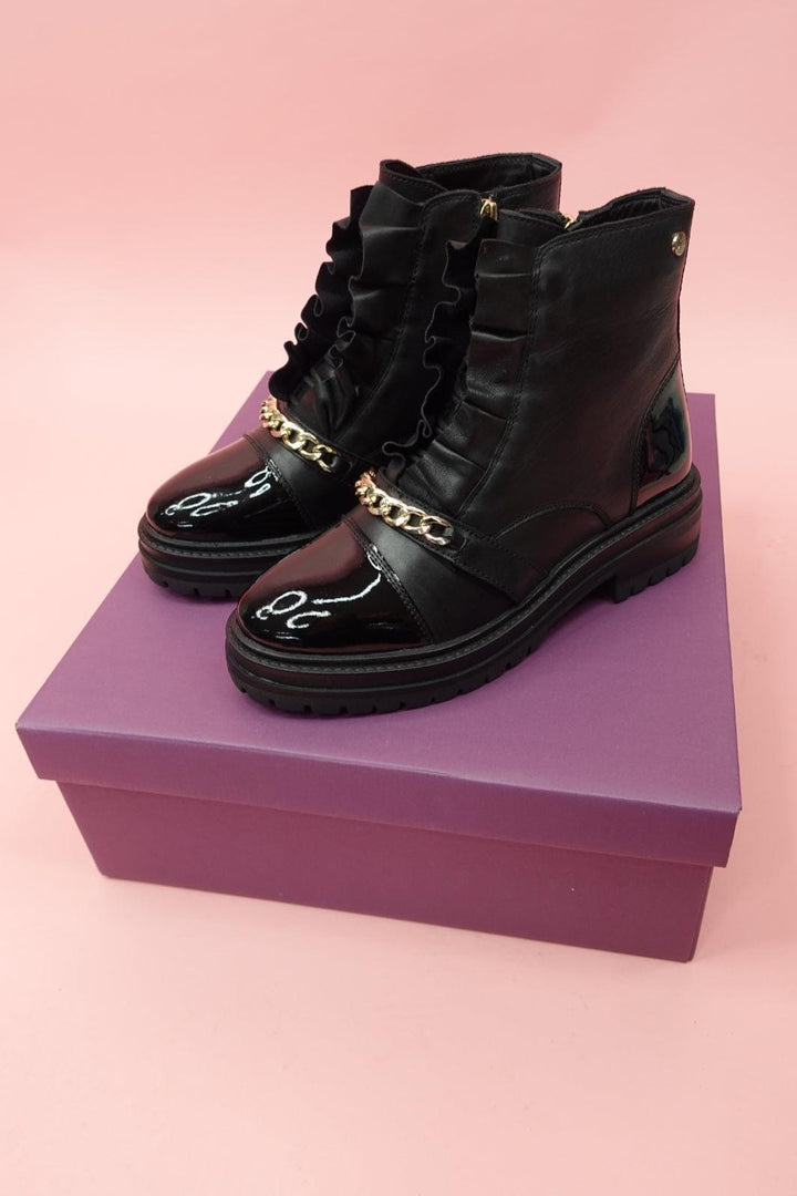 Copenhagen Shoes - My Pretty Chain - 2207 Black/Gold Støvler 