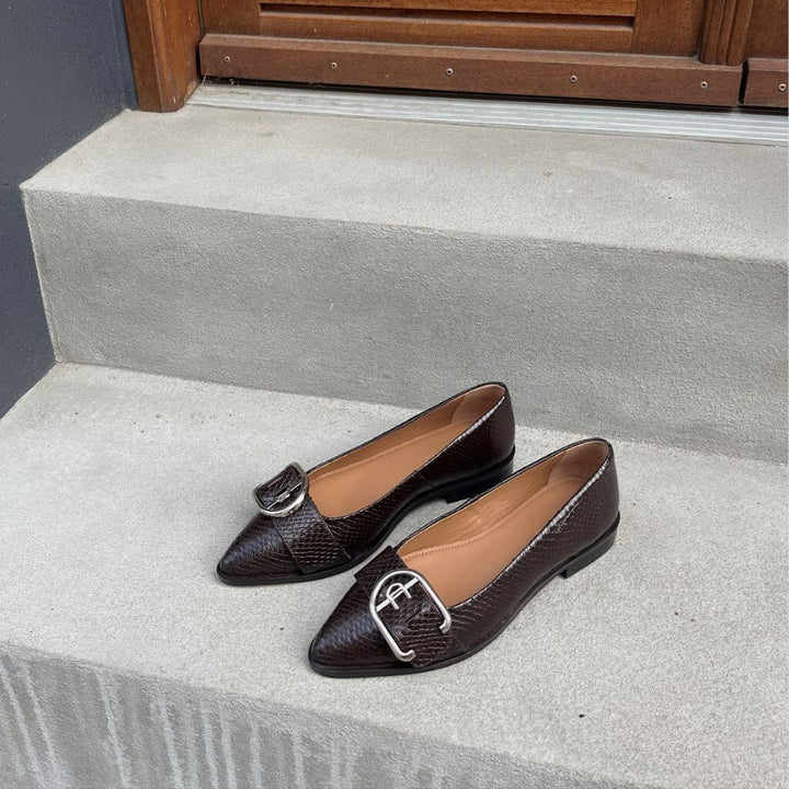 Copenhagen Shoes - My Succes CS8962 - 847 - Dark Brown Ballerinaer 