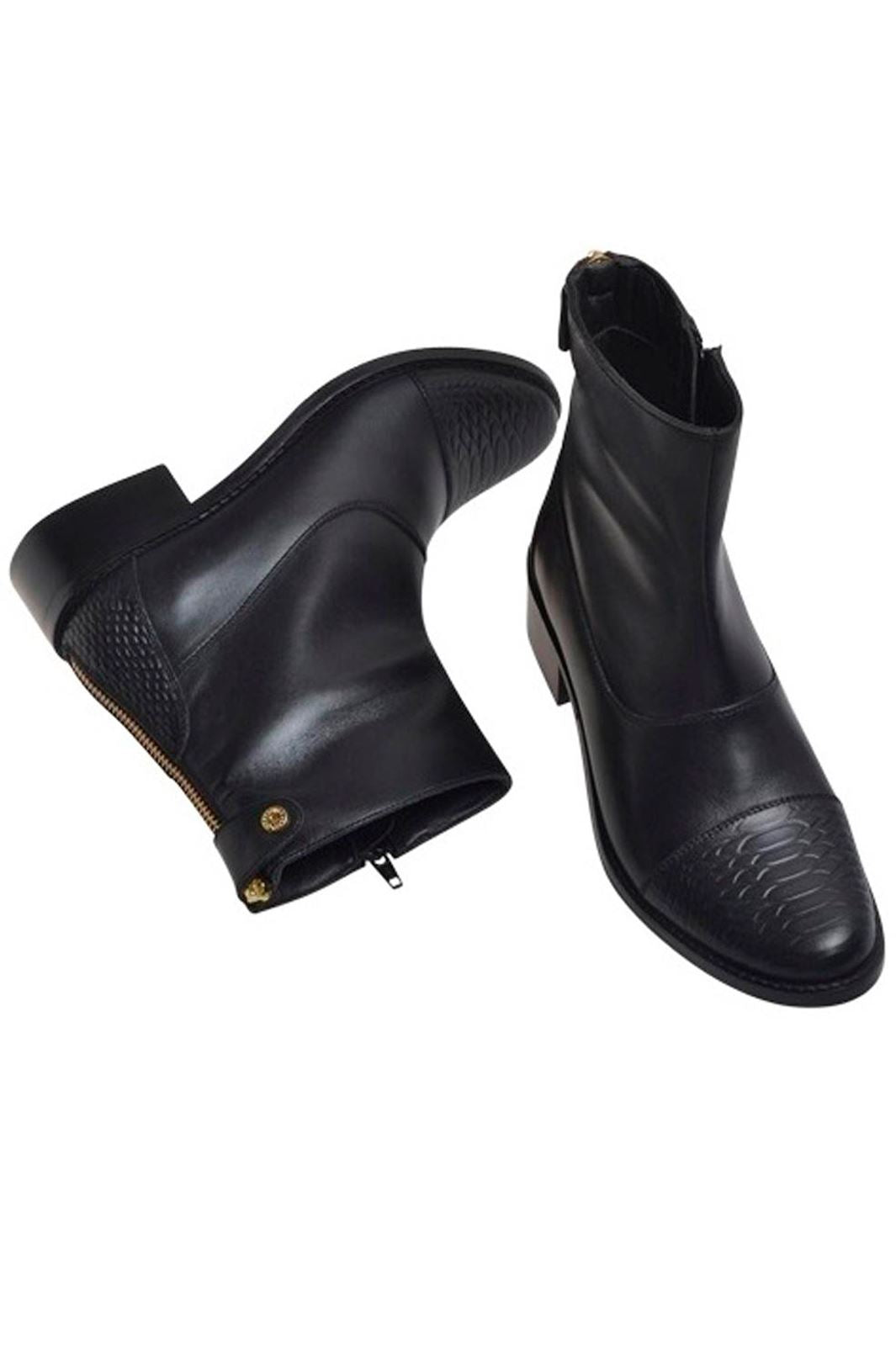 Copenhagen Shoes - She Snake - Black Støvler 