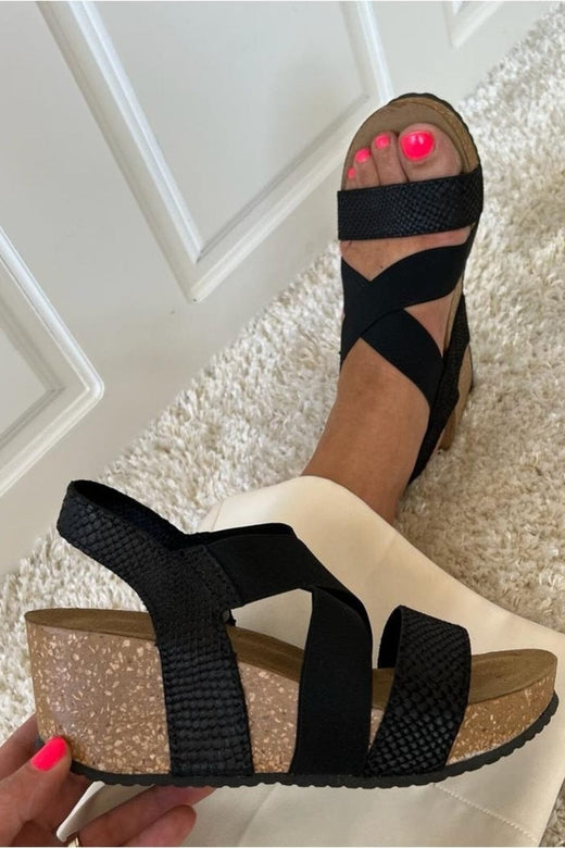 Copenhagen Shoes - Stacia Sn. CS9030 - 008 - Black Snake Sandaler 