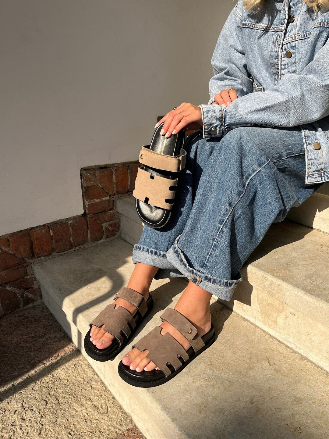 Copenhagen Shoes - Summer Passion Plain CS8496 - 858 - Mouse (Suede) Sandaler 