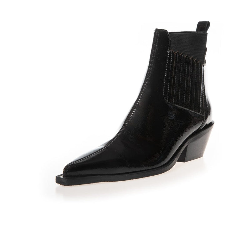Copenhagen Shoes - The Walking Boot Patent - 0011 Black Patent Støvler 
