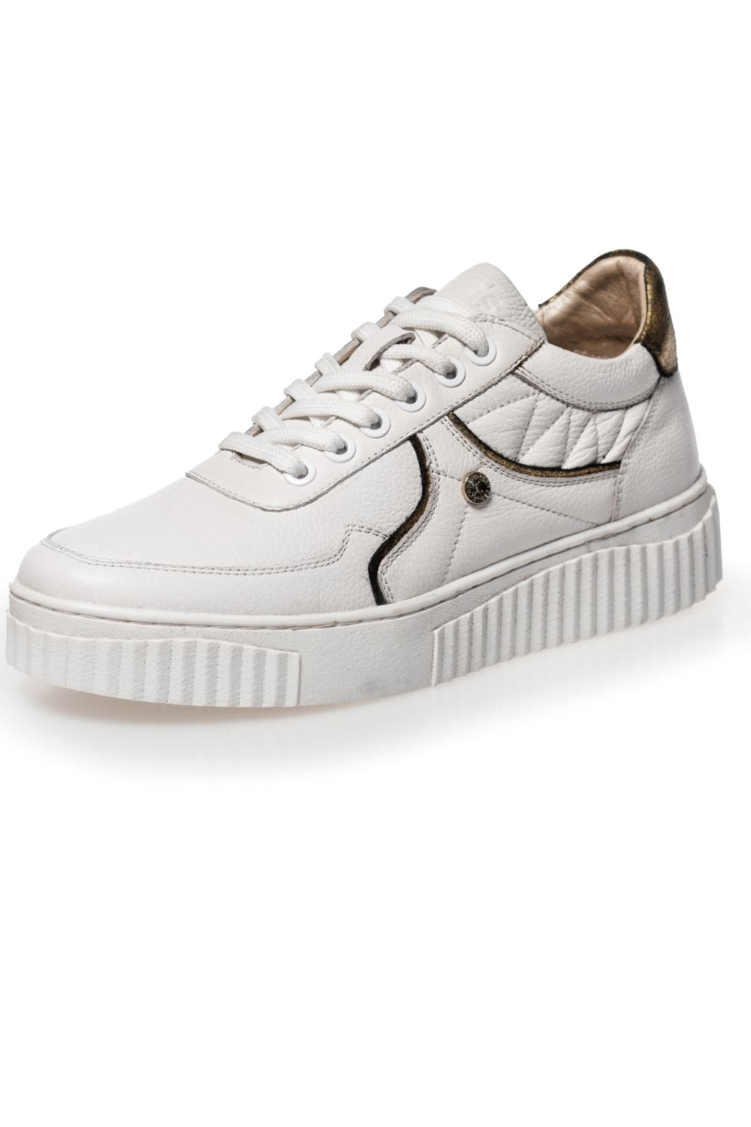 Copenhagen Shoes - Will You Run - 0442 White/Gold Sneakers 