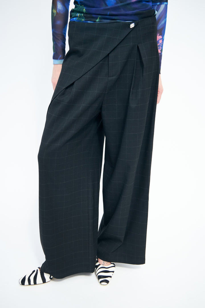 Cras - Aisha Pants C739 - Dark Grey Check Bukser 