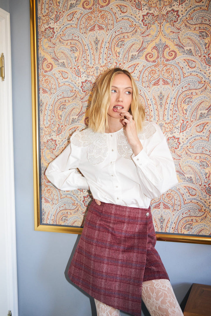 Cras - Boss Skirt C546 - 8134 Cherry Check Nederdele 