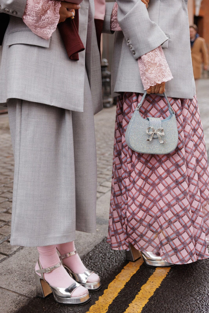 Cras - Leonora Pants C722 - Blue Silver Bukser 