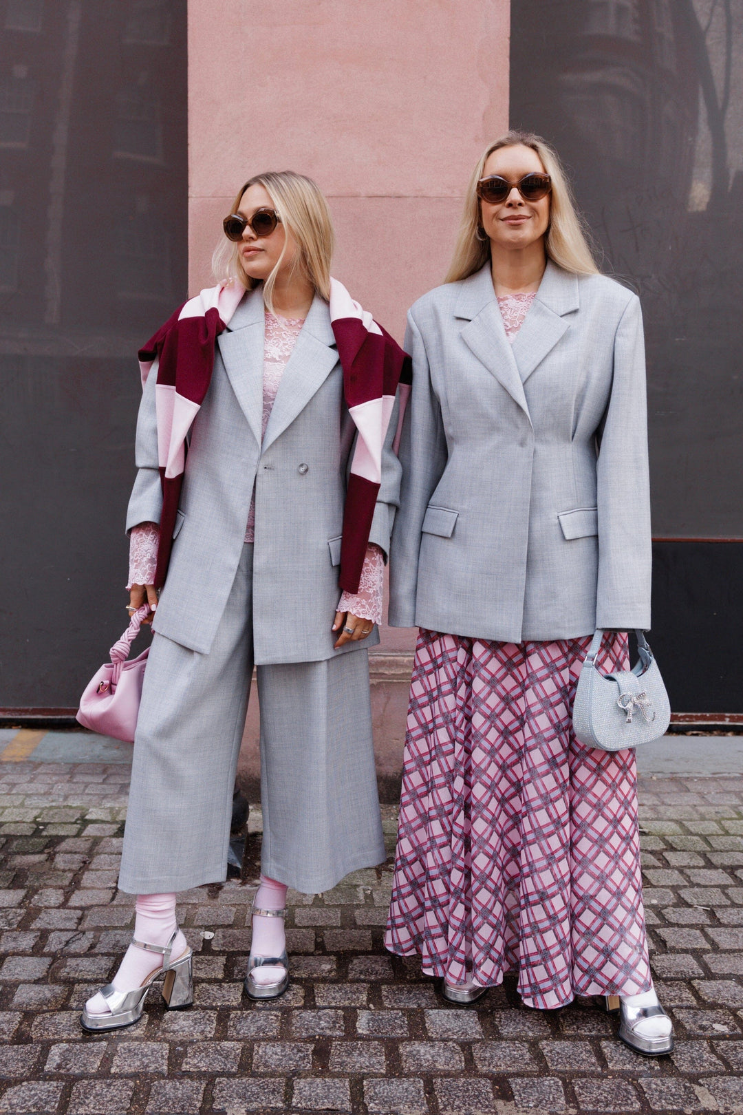 Cras - Odelle Skirt C728 - Pink Check Nederdele 