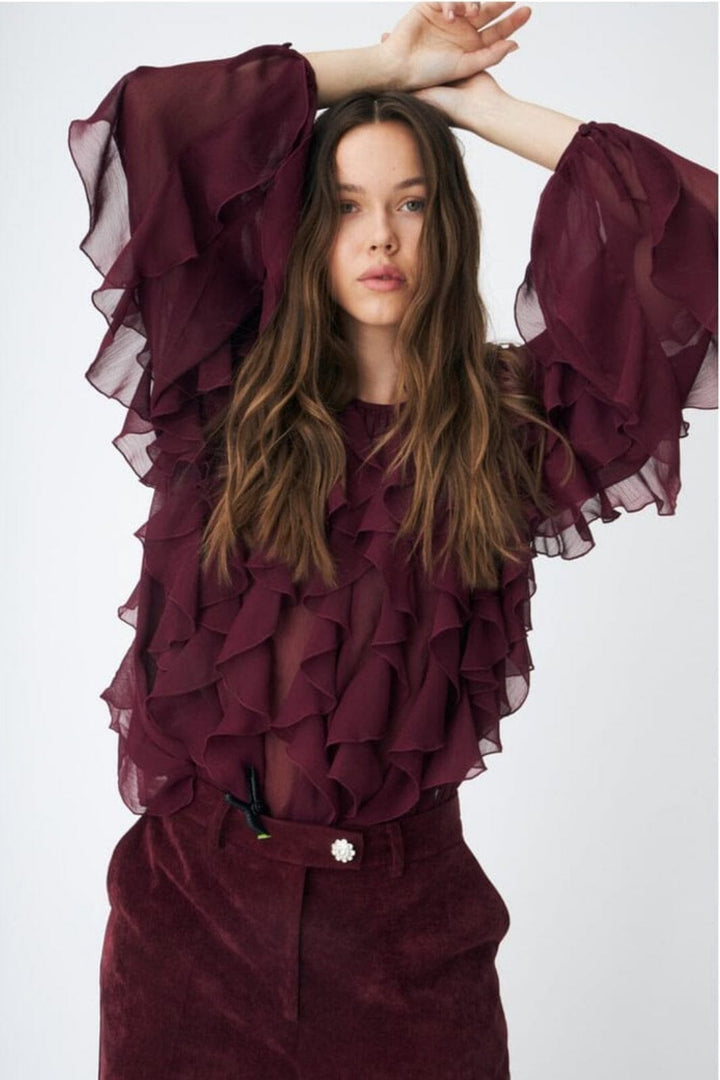 Cras - Rya Blouse C524 - 4030 Bordeaux Bluser 