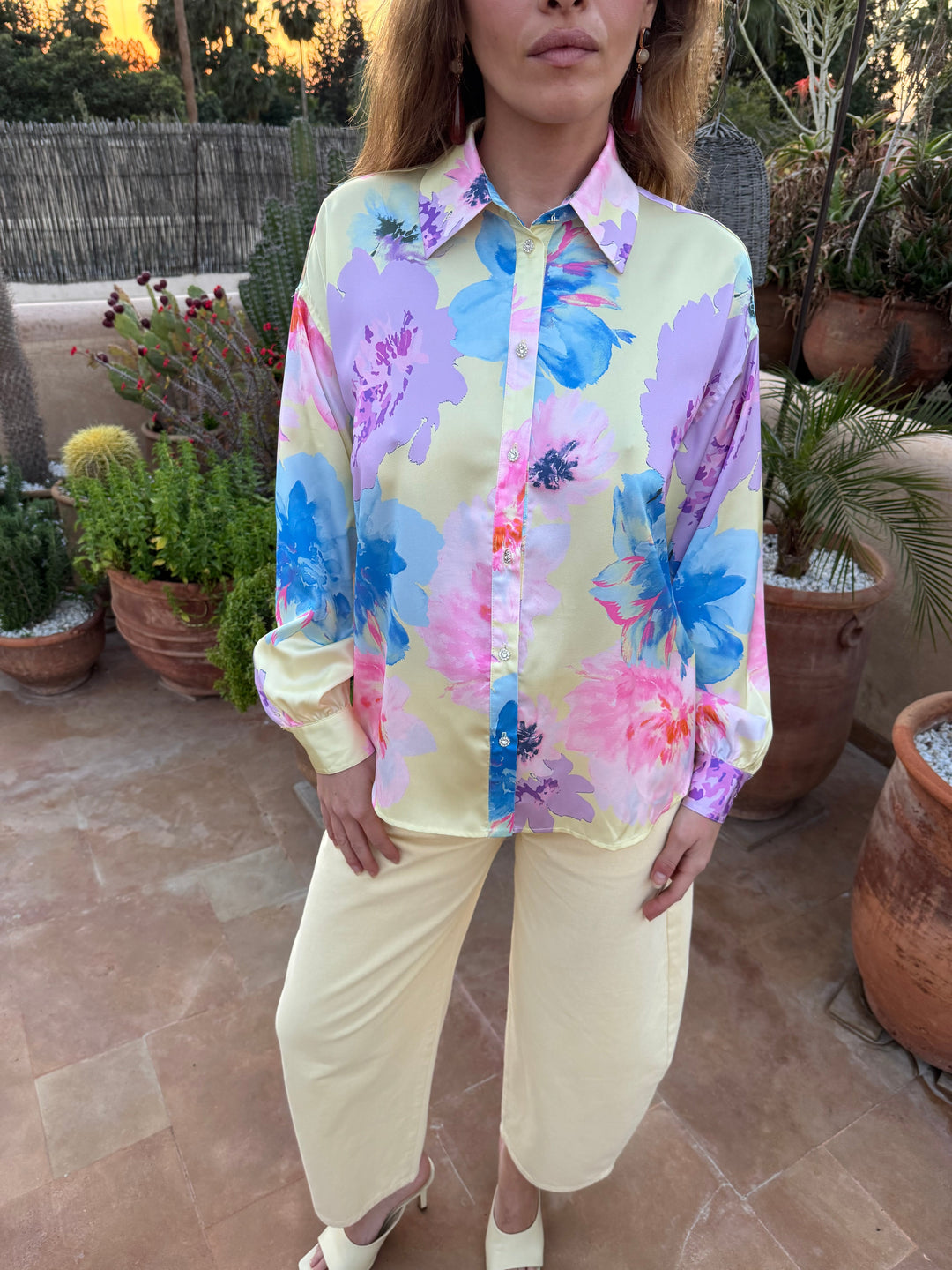 Cras x Molly&My - Gina Shirt C658 - Pale Peony Yellow Skjorter 