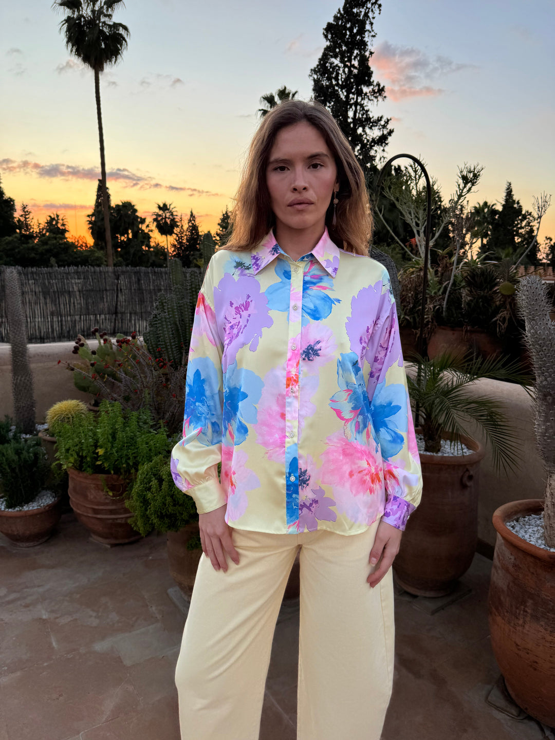 Cras x Molly&My - Gina Shirt C658 - Pale Peony Yellow Skjorter 
