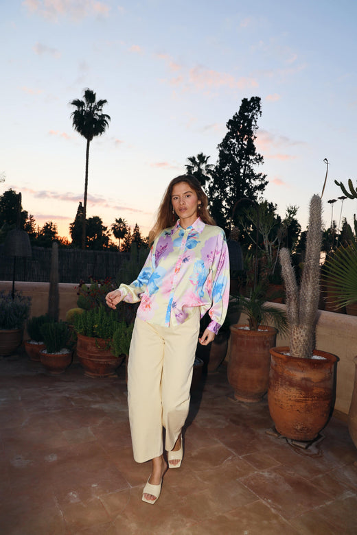 Cras x Molly&My - Gina Shirt C658 - Pale Peony Yellow Skjorter 