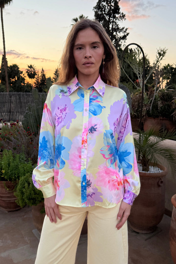 Cras x Molly&My - Gina Shirt C658 - Pale Peony Yellow Skjorter 