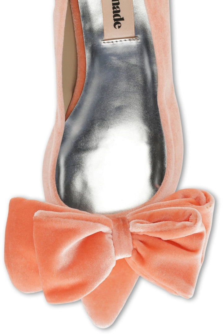 Custommade - Annabella Velvet - Mandarin Red Ballerinaer 