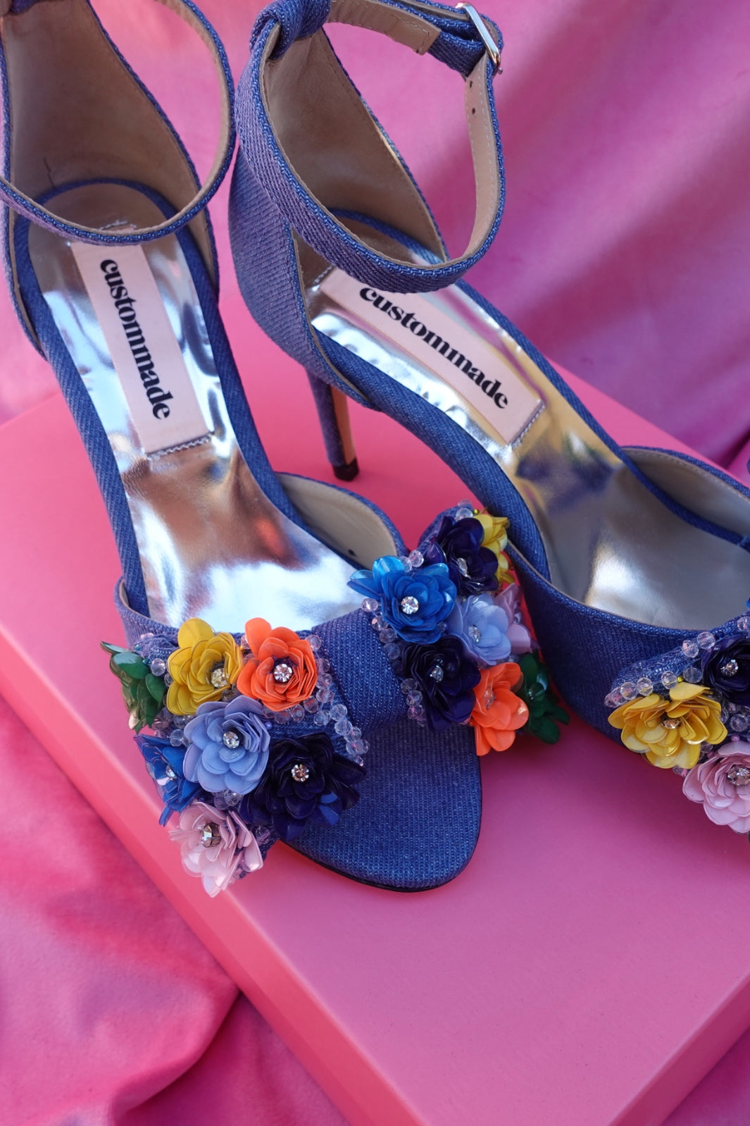 Custommade - Maritas Multi Flower - Ballad Blue Stiletter 