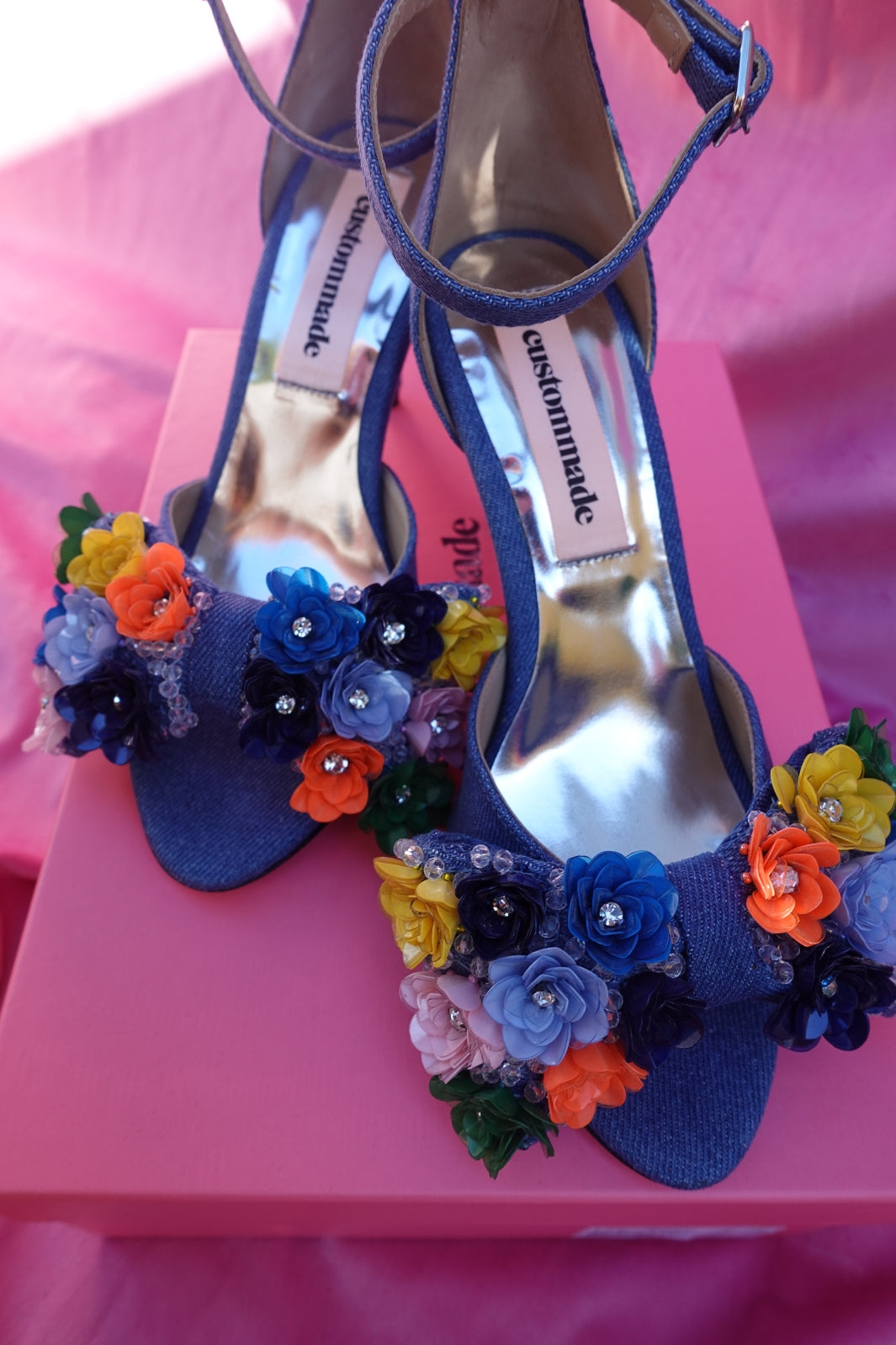 Custommade - Maritas Multi Flower - Ballad Blue Stiletter 