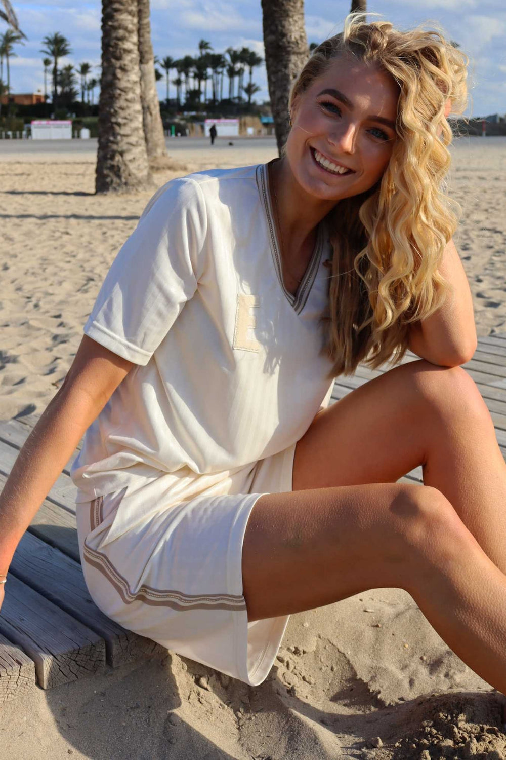 Liberte - Felia-Ss-Tshirt 22228 - Creme Simili