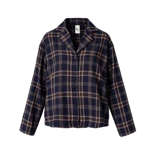 Dear Molly - Check Shirt  Ch145042g  - Brown Blue Checker