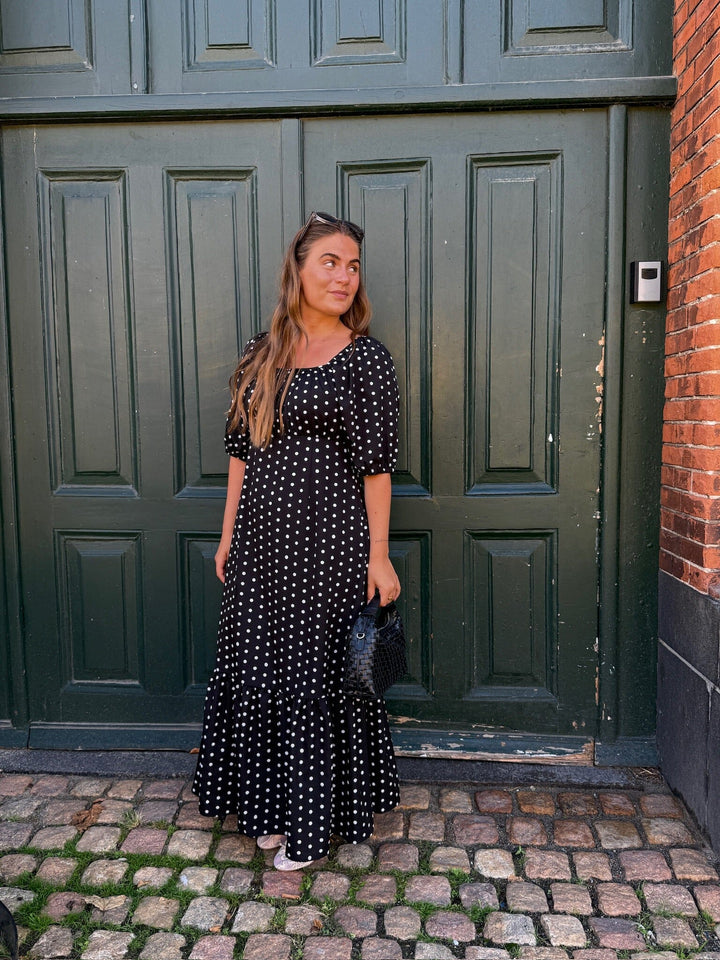 Dear Molly - Dot Dress 129650B - Black W.white Dots Kjoler 