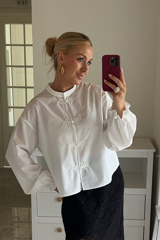 Dear Molly - Jill Shirt Shirt Ch169989c - White Skjorter 
