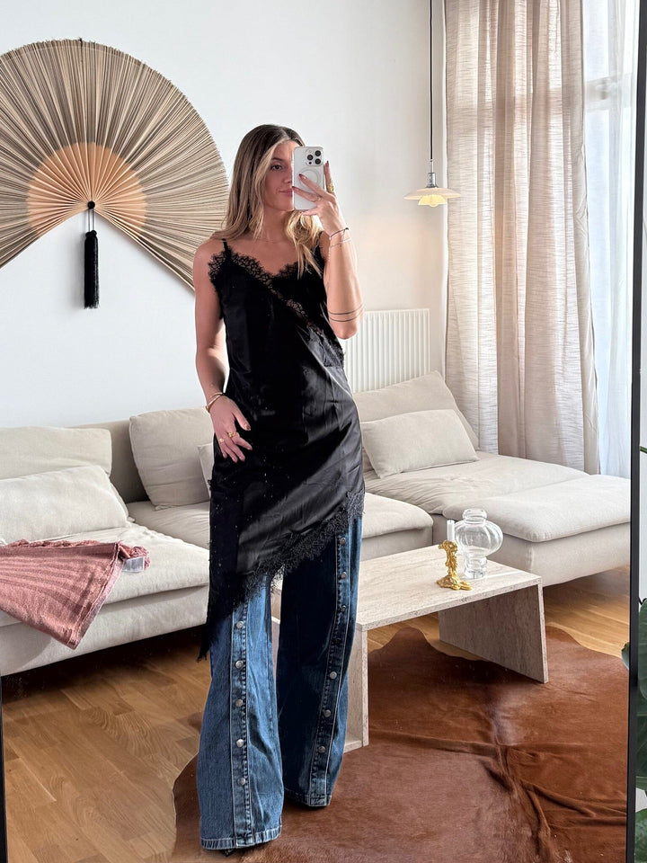 Dear Molly - Lace Long Dress - Black Kjoler 