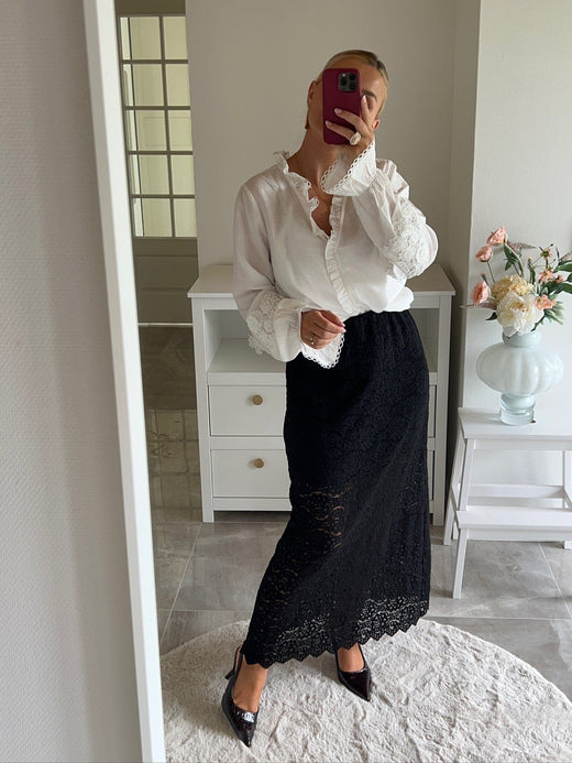 Dear Molly - Lace Skirt Ch171734b - Black Nederdele 