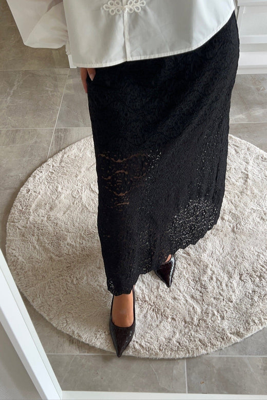 Dear Molly - Lace Skirt Ch171734b - Black Nederdele 