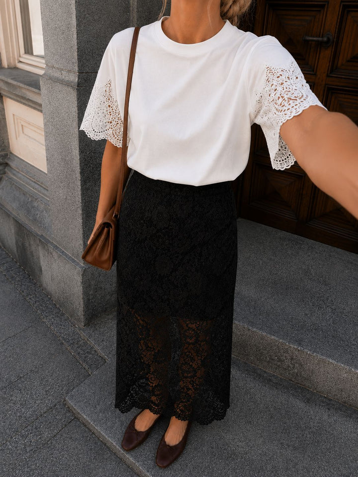 Dear Molly - Lace Skirt Ch171734b - Black Nederdele 