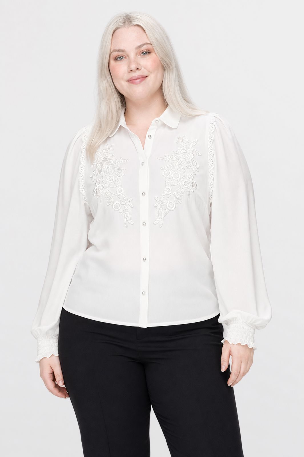 Dear Molly - Tonny Shirt Shirt Ch171553 - Hvid - XL