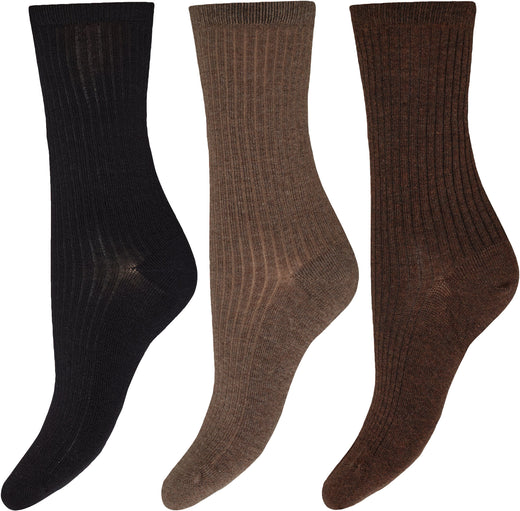 Decoy - 3-Pack Ankle Sock Bamboo 21345-75 - 10094 - Multifarvet Strømper 