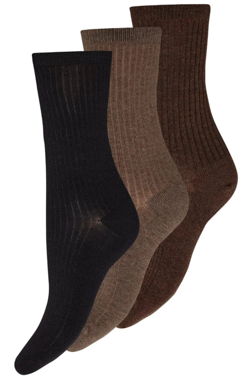 Decoy - 3-Pack Ankle Sock Bamboo 21345-75 - 10094 - Multifarvet Strømper 