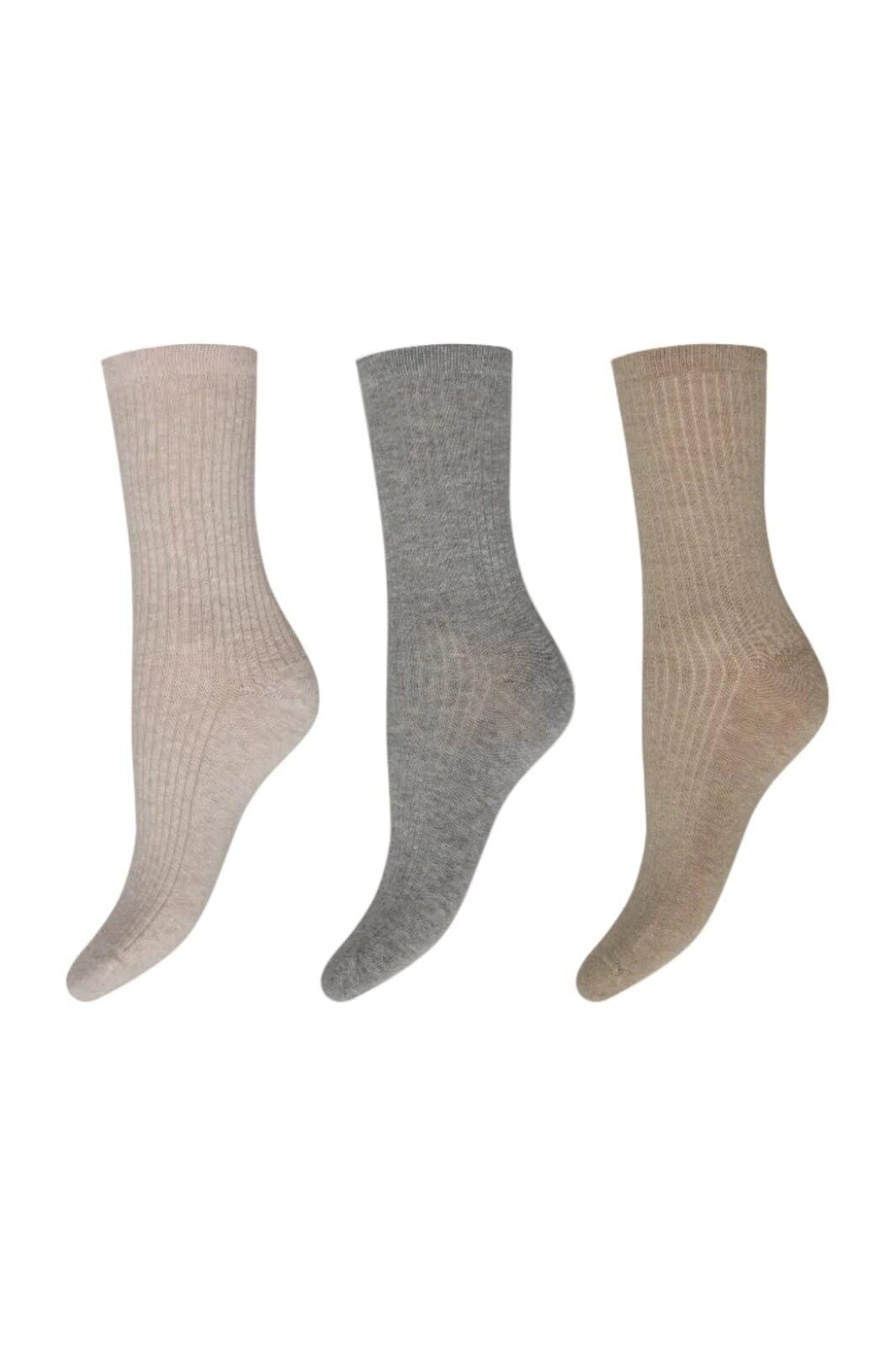 Decoy - 3-Pack Ankle Sock Cotton 20226-75 - 10094 - Multifarvet Strømper 