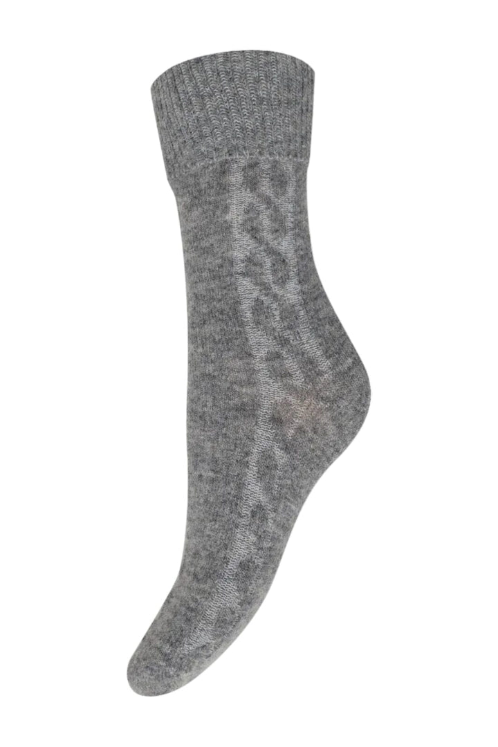 Decoy - Cosy Ankle Sock 37320-75 - 3373 - Grå Strømper 