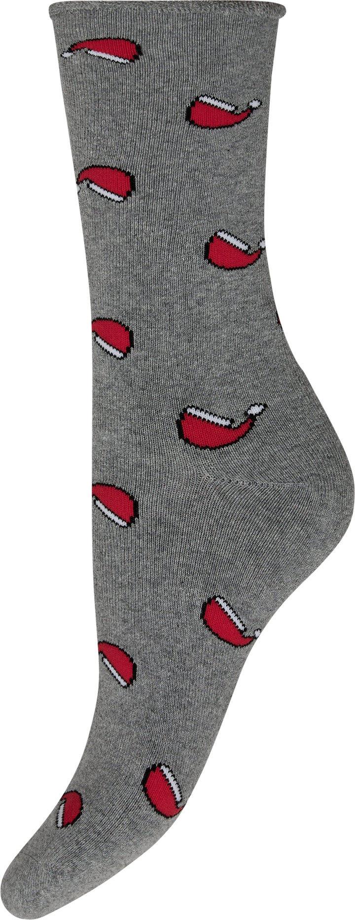 Decoy - Cosy X-Mas Socks 21510-75 - 1120 - Lys Grå Melange Strømper 