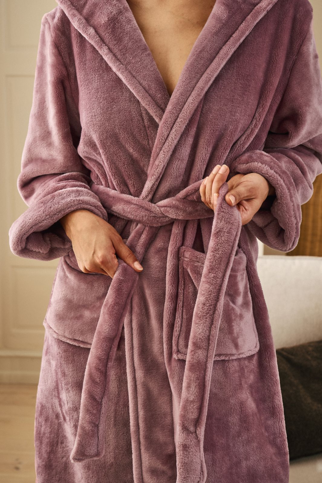 Decoy - Robe W/ Hood 88085-93 - 7200 - Rose Badekåber 