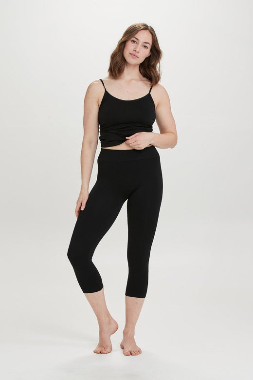 Decoy - Seamless Capri Leggings 19993-0 - 1100 - Sort