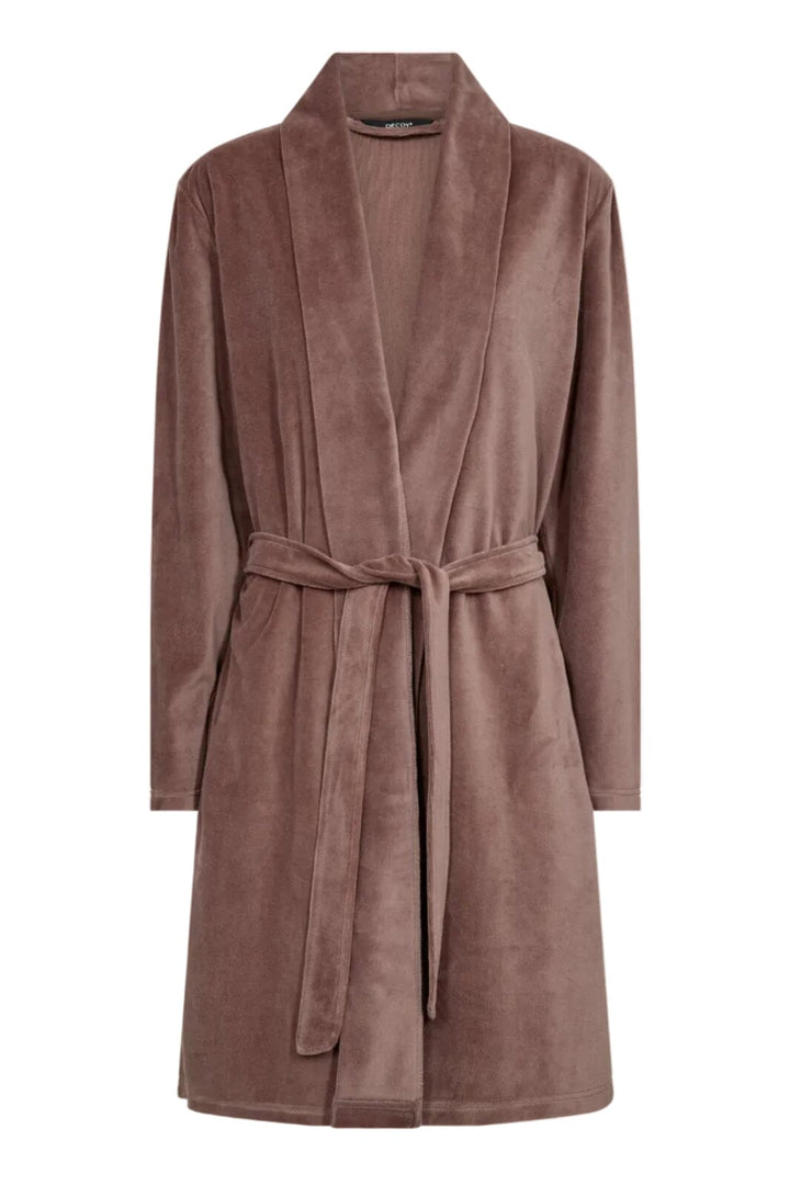 Decoy - Short Velour Robe 88086-93 - 18 - Rose Nattøj 