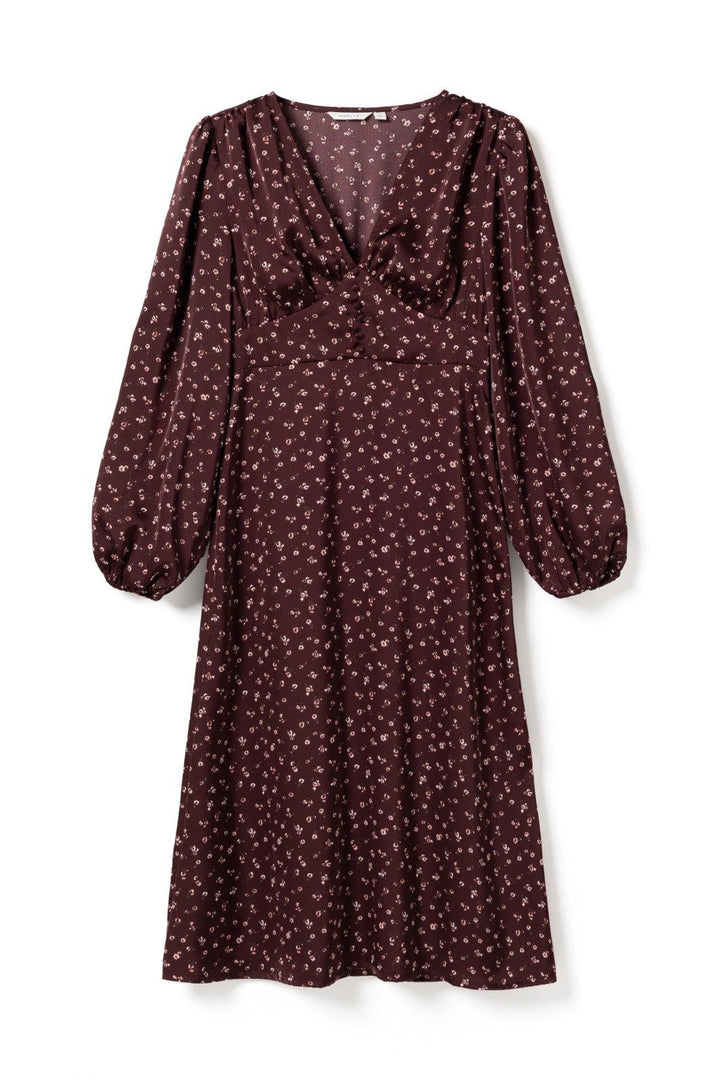 Noella - N-Lilith Dress 15900002 - 1472 - Dwyn Burgundy Print