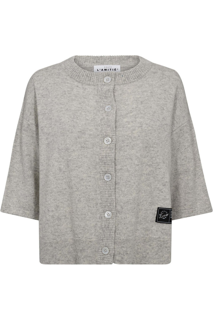 Haute L'Amitié - Cash Ss Cardigan HL10220 - Pearl Melange