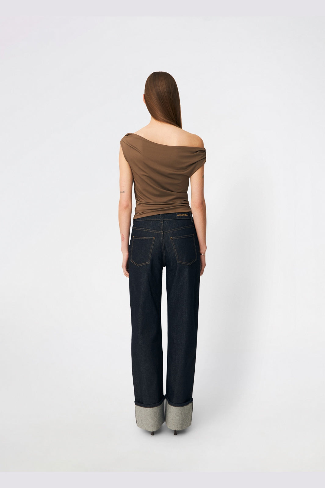 Modström - Himamd Off-Shoulder Top 57928 - 5584 - Chocolate Chip