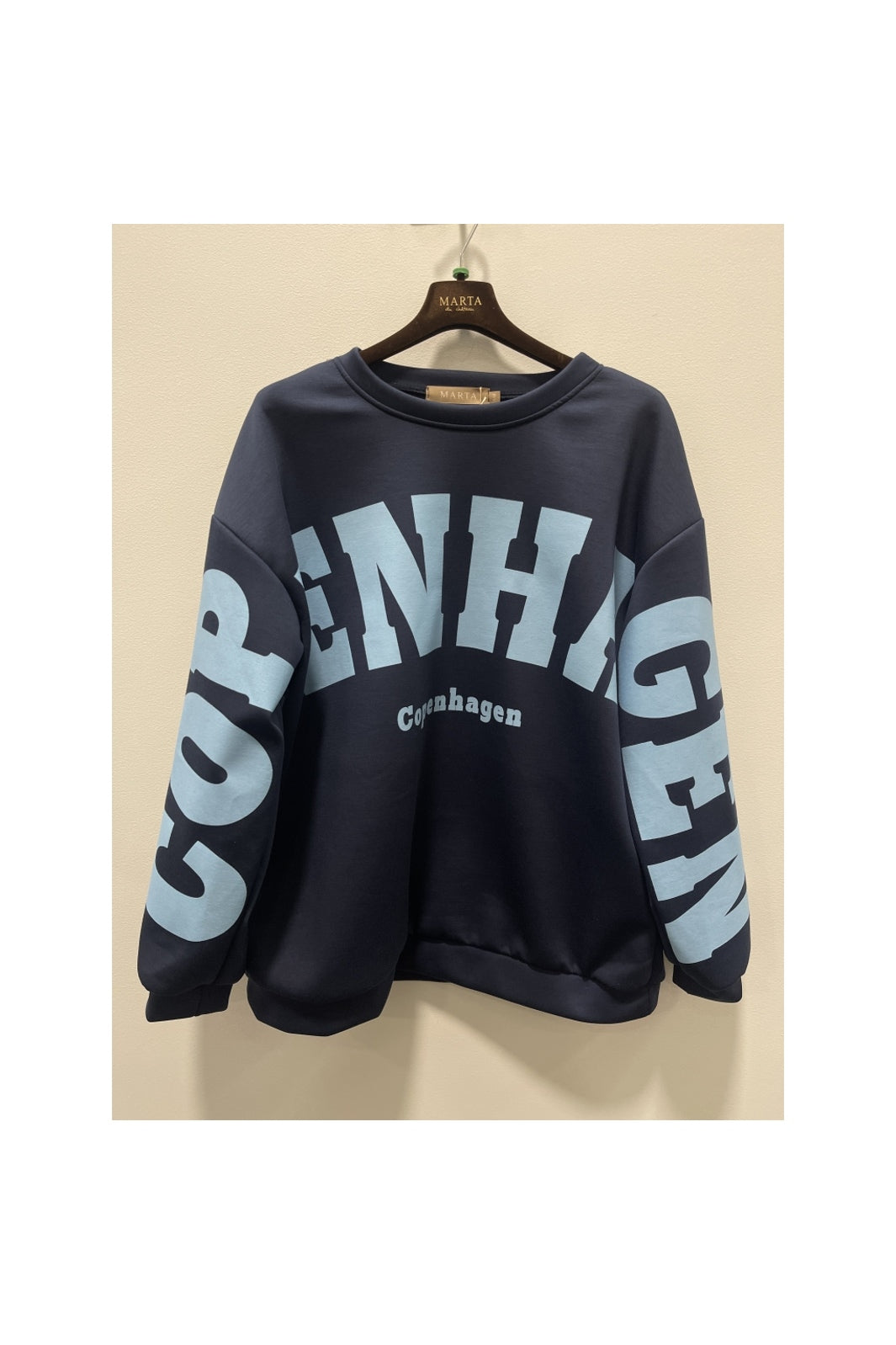 Marta Du Chateau - Mdchibiscus Sweatshirt 22659 - Navy/Sky