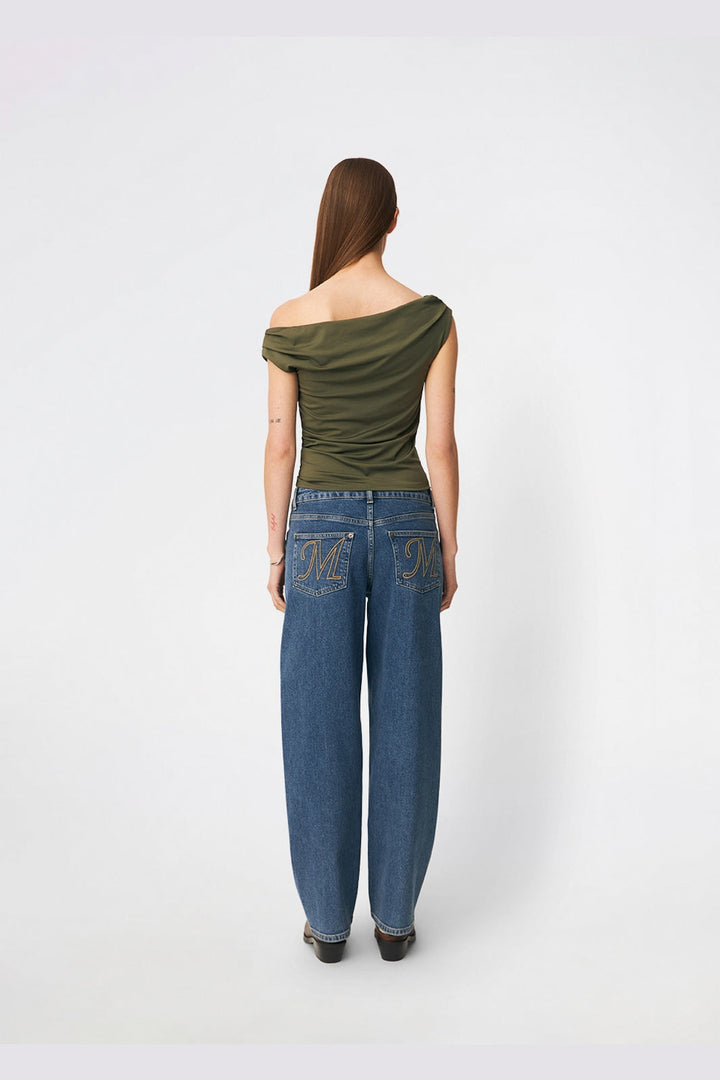 Modström - Himamd Off-Shoulder Top 57928 - 2201 - Army Dust