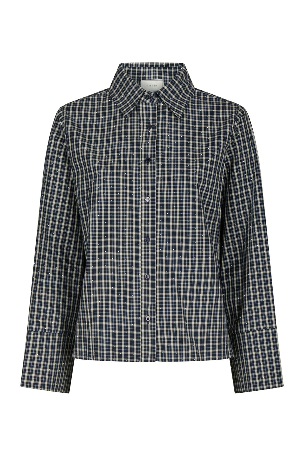 Neo Noir - Drew Check Bedaz Shirt 170198 - 534 - Dark Blue