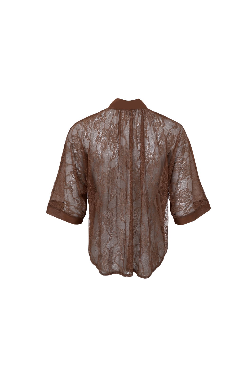 Black Colour - Bccarla Lace Shirt 41216 - Hazelnut
