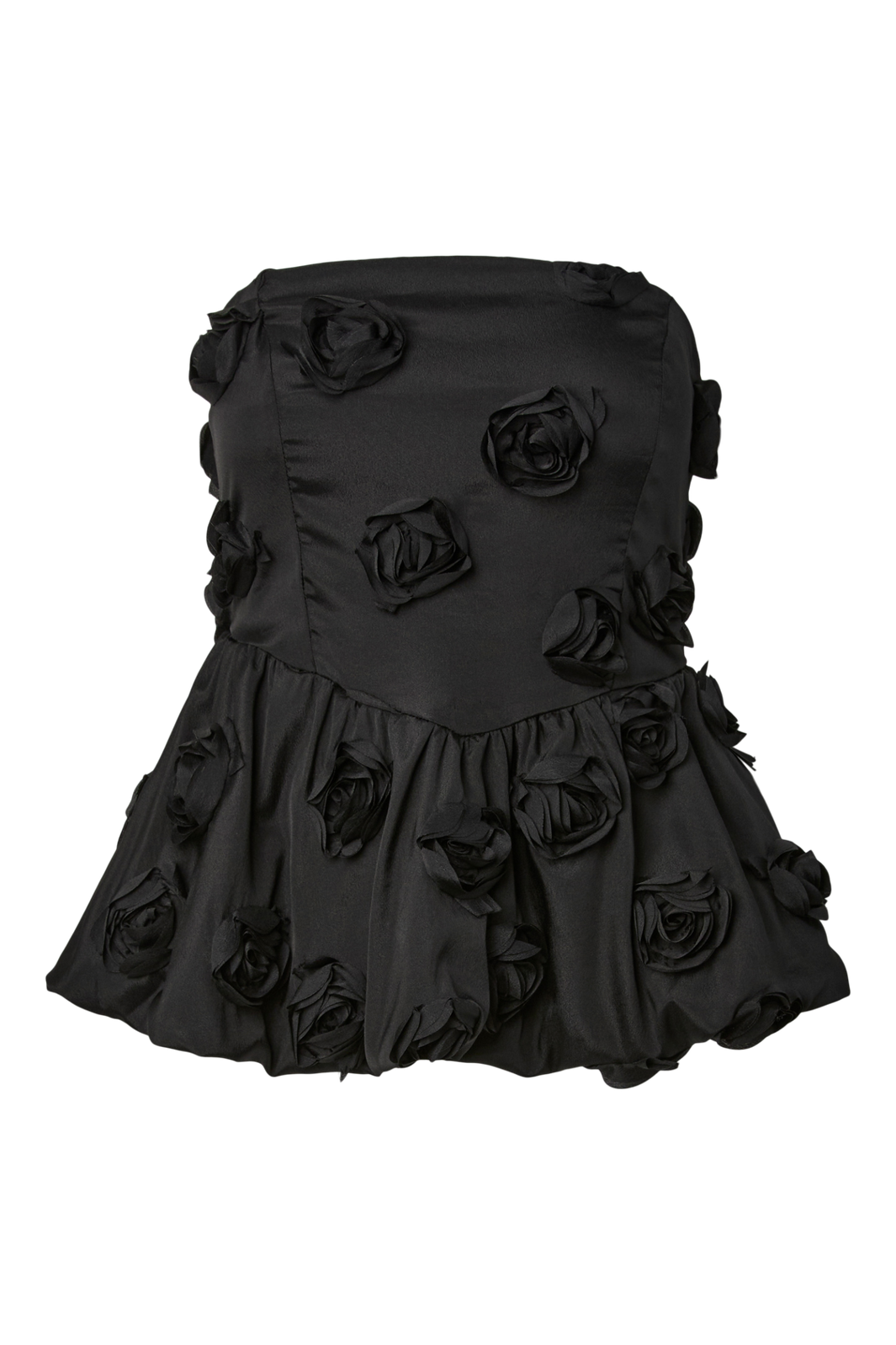 YAS - Yasstila Bustier Top - 4908328 Black