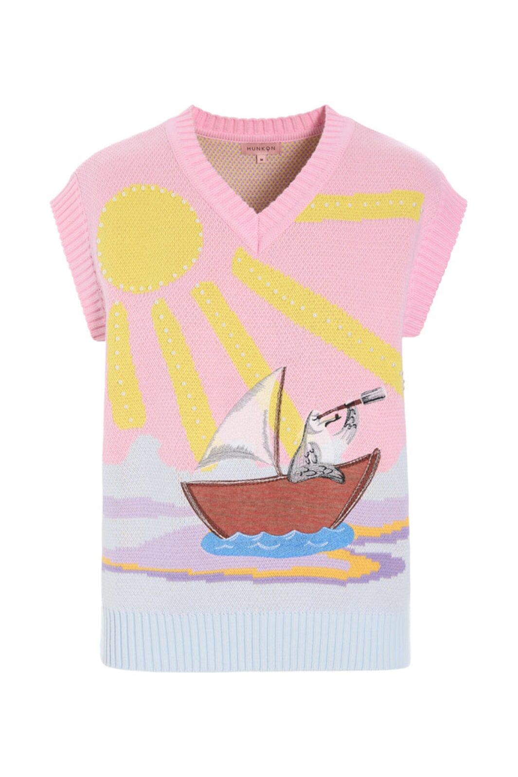 Hunkøn - Bubbles Vest 26001 - Pink Sea Veste 