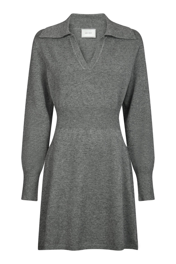 Neo Noir - Melia Knit Dress 164954 - 107 - Dark Grey Melange