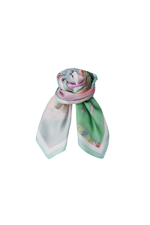 Black Colour - Bcnymph Mini Scarf 3687 - Pastel Green